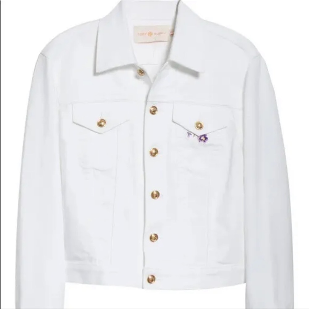 Tory Burch Classic Denim Jacket Size Small